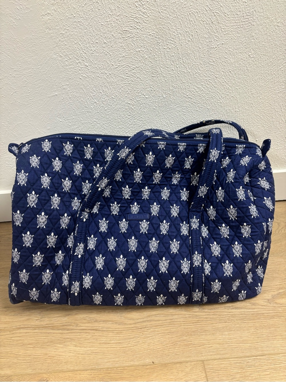 Vera Bradley Navy Quilted Travel Duffel